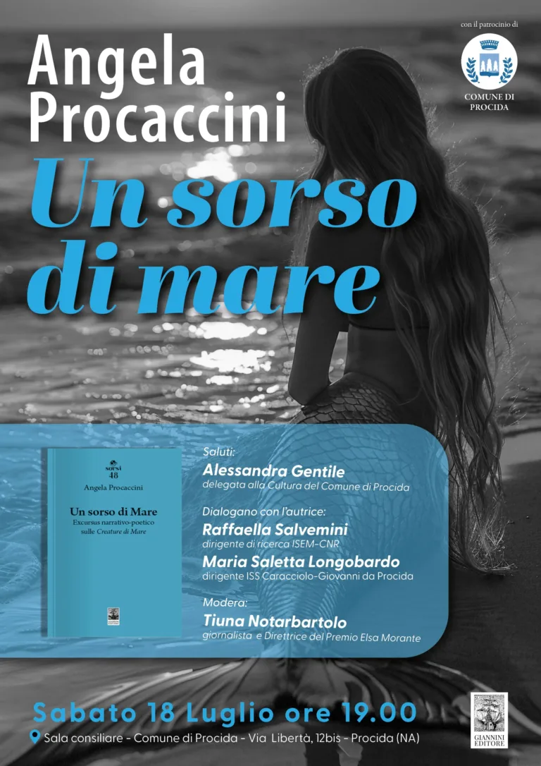 Procida celebra il mare con Angela Procaccini, in Sala Consiliare la presentazione di “Un sorso di mare”